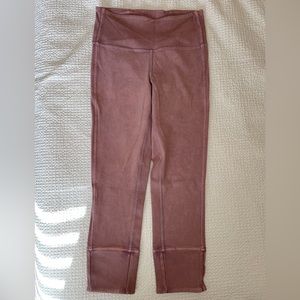 CUSTOM Lululemon Wunder Under Ribbed Crop 23” Size 6 Hawaii Logo Legging